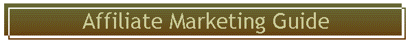 Affiliate Marketing Guide