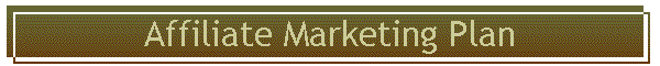 Affiliate Marketing Plan