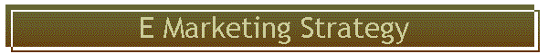 E Marketing Strategy