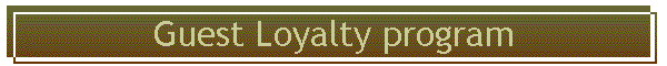 Guest Loyalty program