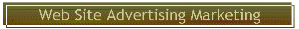 Web Site Advertising Marketing